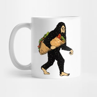 Bigfoot Carrying Taco Mug